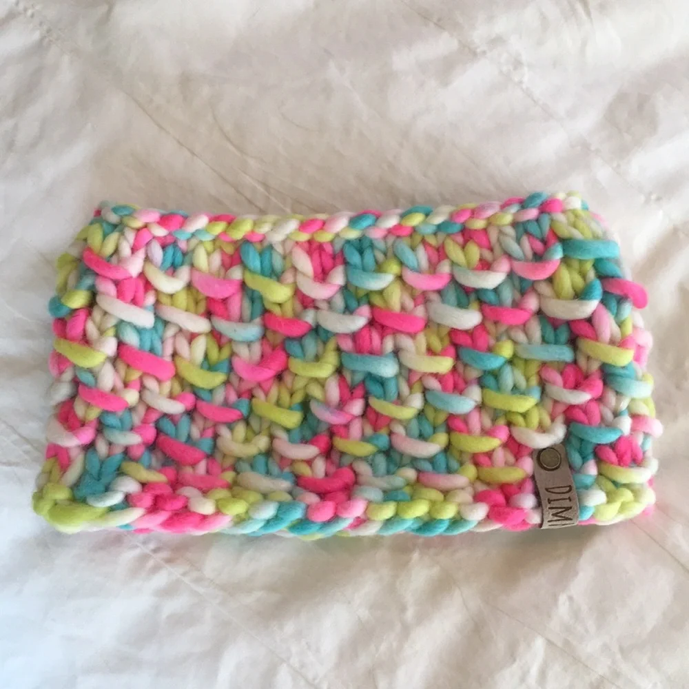 Handmade Hand Knit Ear Warmer Headband Multi Color